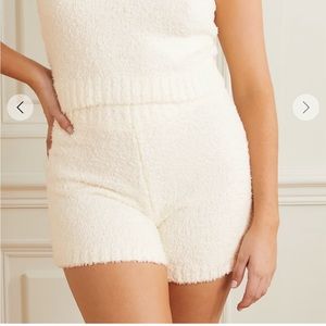 Skims Cozy Boucle Knit Short in White - NWT, Size Small